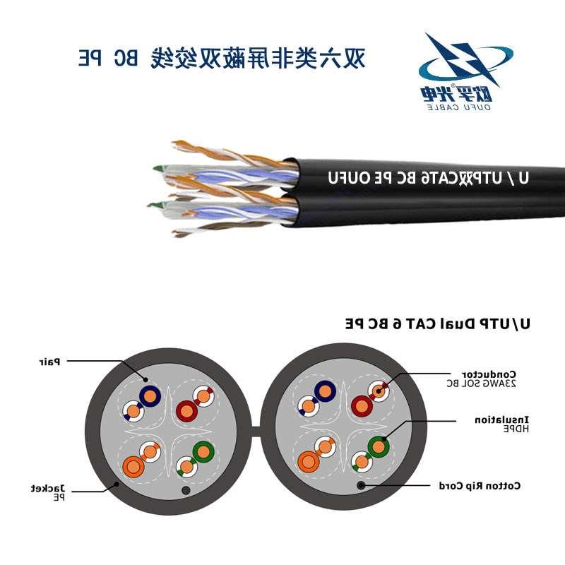 雅安市U/UTP6类双4对非屏蔽室外电缆(23AWG)